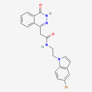 molecular formula C20H17BrN4O2 B14093105 N-[2-(5-bromo-1H-indol-1-yl)ethyl]-2-(4-hydroxyphthalazin-1-yl)acetamide 