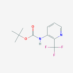 molecular formula C11H13F3N2O2 B1409311 Tert-butyl 2-(trifluoromethyl)pyridin-3-ylcarbamate CAS No. 1253654-52-2