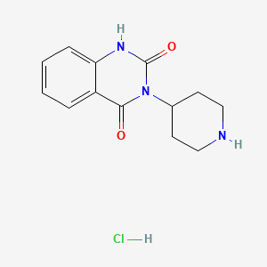 molecular formula C13H16ClN3O2 B1409312 3-piperidin-4-ylquinazoline-2,4(1H,3H)-dione hydrochloride CAS No. 1638612-81-3