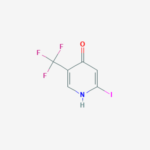 molecular formula C6H3F3INO B1409325 4-Hydroxy-2-iodo-5-(trifluoromethyl)pyridine CAS No. 1227515-07-2