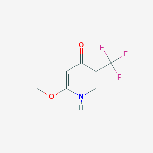 molecular formula C7H6F3NO2 B1409326 4-Hydroxy-2-methoxy-5-(trifluoromethyl)pyridine CAS No. 1227575-41-8