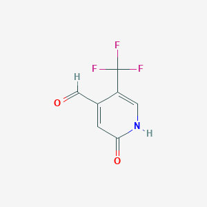 molecular formula C7H4F3NO2 B1409327 2-Hydroxy-5-(trifluoromethyl)isonicotinaldehyde CAS No. 1227576-18-2