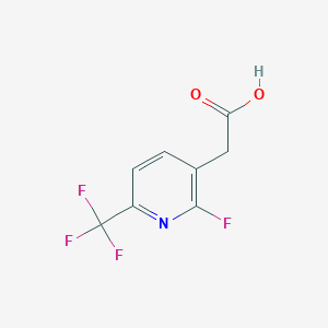 molecular formula C8H5F4NO2 B1409328 2-Fluoro-6-(trifluoromethyl)pyridine-3-acetic acid CAS No. 1227600-07-8