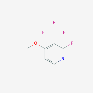 molecular formula C7H5F4NO B1409330 2-Fluoro-4-methoxy-3-(trifluoromethyl)pyridine CAS No. 1227564-64-8