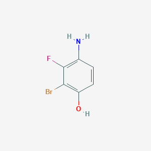 molecular formula C6H5BrFNO B1409339 4-Amino-2-bromo-3-fluorophenol CAS No. 1805189-66-5