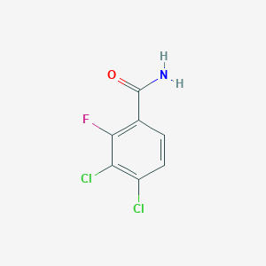 molecular formula C7H4Cl2FNO B1409341 3,4-Dichloro-2-fluorobenzamide CAS No. 1806349-59-6