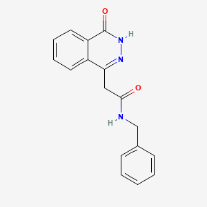 molecular formula C17H15N3O2 B14093476 N-benzyl-2-(4-oxo-3,4-dihydrophthalazin-1-yl)acetamide 