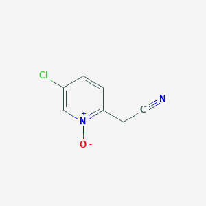 molecular formula C7H5ClN2O B1409349 5-氯-2-(氰甲基)吡啶-1-氧化物 CAS No. 1706463-17-3