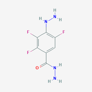 molecular formula C7H7F3N4O B1409352 2,3,5-Trifluoro-4-hydrazinobenzohydrazide CAS No. 1823962-17-9