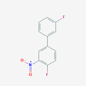molecular formula C12H7F2NO2 B14093545 3,4'-Difluoro-3'-nitrobiphenyl 