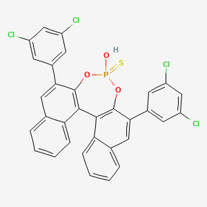 10,16-bis(3,5-dichlorophenyl)-13-hydroxy-13-sulfanylidene-12,14-dioxa-13λ5-phosphapentacyclo[13.8.0.02,11.03,8.018,23]tricosa-1(15),2(11),3,5,7,9,16,18,20,22-decaene