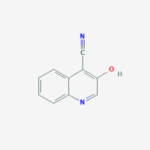 molecular formula C10H6N2O B1409360 3-Hydroxyquinoline-4-carbonitrile CAS No. 100517-53-1