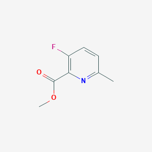 molecular formula C8H8FNO2 B1409361 3-氟-6-甲基吡啶-2-甲酸甲酯 CAS No. 1256822-15-7