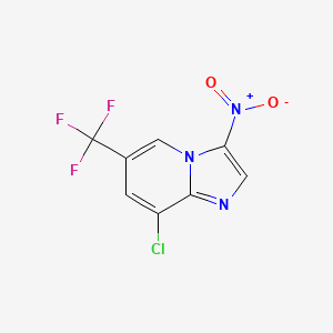 B1409362 8-Chloro-3-nitro-6-(trifluoromethyl)imidazo[1,2-a]pyridine CAS No. 1858241-44-7