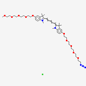N-methyl-N'-methyl-O-(m-PEG4)-O'-(azide-PEG4)-Cy5