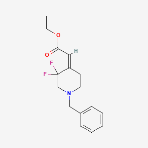 Ethyl 2-(1-benzyl-3,3-difluoropiperidin-4-ylidene)acetate