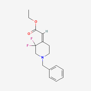 Ethyl (2Z)-2-(1-benzyl-3,3-difluoropiperidin-4-ylidene)acetate