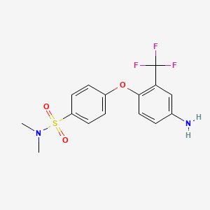 4-[4-Amino-2-(trifluoromethyl)phenoxy]-N,N-dimethylbenzenesulfonamide