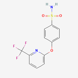 4-{[6-(Trifluoromethyl)pyridin-2-yl]oxy}benzenesulfonamide