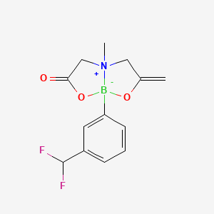 8-(3-(Difluoromethyl)phenyl)-4-methyl-2-methylene-6-oxohexahydro-[1,3,2]oxazaborolo[2,3-b][1,3,2]oxazaborol-4-ium-8-uide