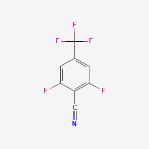 molecular formula C8H2F5N B1409373 2,6-Difluoro-4-(trifluoromethyl)benzonitrile CAS No. 1803828-56-9