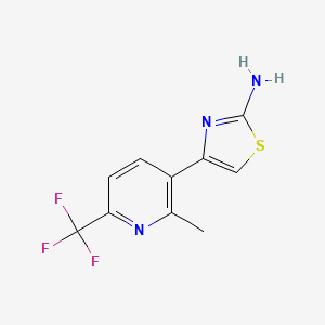 4-[2-Methyl-6-(trifluoromethyl)pyridin-3-yl]-1,3-thiazol-2-amine