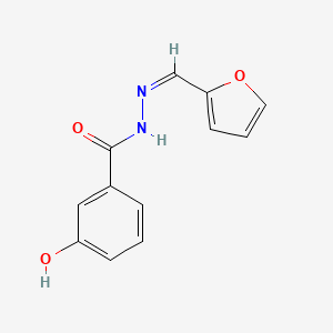 molecular formula C12H10N2O3 B14093770 N'-[(Z)-furan-2-ylmethylidene]-3-hydroxybenzohydrazide 