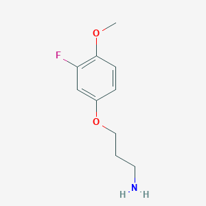 3-(3-Fluoro-4-methoxyphenoxy)propan-1-amine