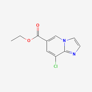 molecular formula C10H9ClN2O2 B1409385 Ethyl 8-chloroimidazo[1,2-a]pyridine-6-carboxylate CAS No. 1823330-95-5