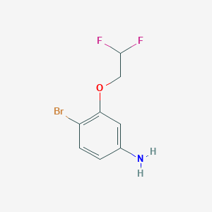 molecular formula C8H8BrF2NO B1409388 4-Bromo-3-(2,2-difluoroethoxy)aniline CAS No. 1694811-80-7