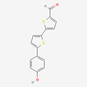 5'-(4-Hydroxyphenyl)-[2,2'-bithiophene]-5-carbaldehyde