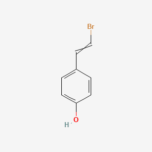 molecular formula C8H7BrO B14093952 Phenol, 4-(2-bromoethenyl)- CAS No. 606488-96-4
