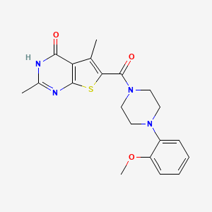 molecular formula C20H22N4O3S B14093981 (4-Hydroxy-2,5-dimethylthieno[2,3-d]pyrimidin-6-yl)[4-(2-methoxyphenyl)piperazin-1-yl]methanone 