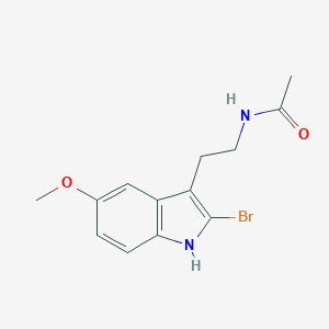 molecular formula C13H15BrN2O2 B014094 N-(2-(2-Bromo-5-methoxy-1H-indol-3-yl)ethyl)acetamide CAS No. 142959-59-9