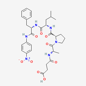 molecular formula C33H42N6O9 B1409400 Suc-Ala-Pro-Leu-Phe-pNA CAS No. 70968-02-4