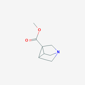 molecular formula C8H11NO2 B140941 Methyl 4-azatricyclo[2.2.1.0~2,6~]heptane-1-carboxylate CAS No. 127745-59-9