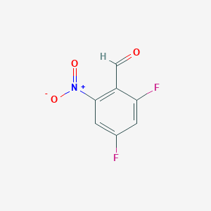 molecular formula C7H3F2NO3 B1409410 2,4-Difluoro-6-nitrobenzaldehyde CAS No. 1803826-24-5