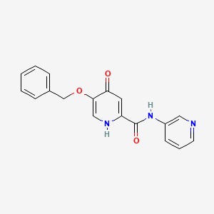 molecular formula C18H15N3O3 B14094171 5-(benzyloxy)-4-hydroxy-N-(pyridin-3-yl)pyridine-2-carboxamide 