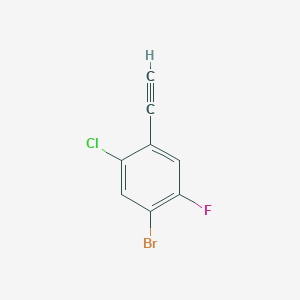 molecular formula C8H3BrClF B1409420 4-Bromo-2-Chloro-5-fluorophenylacetylene CAS No. 1936545-21-9