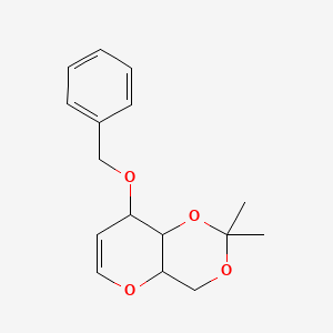 molecular formula C16H20O4 B14094220 2,2-Dimethyl-8-phenylmethoxy-4,4a,8,8a-tetrahydropyrano[3,2-d][1,3]dioxine 