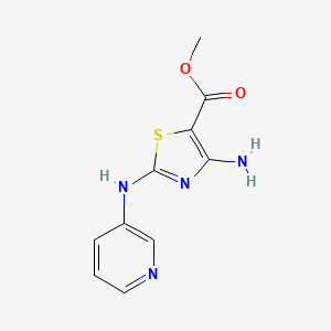 molecular formula C10H10N4O2S B1409427 Methyl 4-amino-2-(pyridin-3-ylamino)-1,3-thiazole-5-carboxylate CAS No. 1858251-02-1
