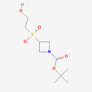 molecular formula C10H19NO5S B1409437 Tert-butyl 3-((2-hydroxyethyl)sulfonyl)azetidine-1-carboxylate CAS No. 1648864-55-4