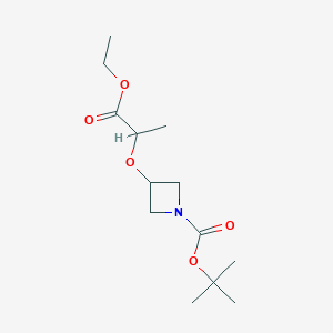 Tert-butyl 3-((1-ethoxy-1-oxopropan-2-yl)oxy)azetidine-1-carboxylate