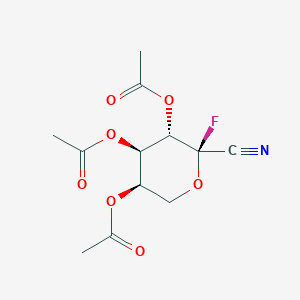 2,3,4-Tri-O-acetyl-1-deoxy-1-fluoro-b-D-arabinopyranosyl cyanide