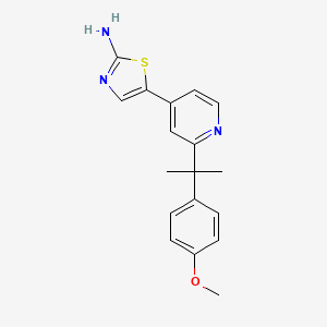5-(2-(2-(4-Methoxyphenyl)propan-2-yl)pyridin-4-yl)thiazol-2-amine