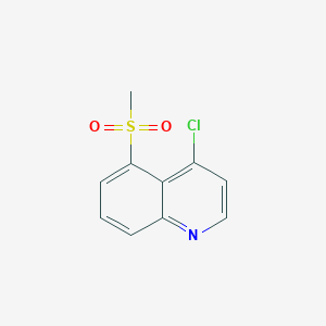 molecular formula C10H8ClNO2S B1409447 4-Chloro-5-(methylsulfonyl)quinoline CAS No. 1823182-58-6