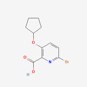 6-Bromo-3-cyclopentyloxypyridine-2-carboxylic acid