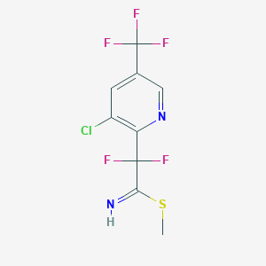 Methyl 2-(3-chloro-5-(trifluoromethyl)pyridin-2-yl)-2,2-difluoroethanimidothioate