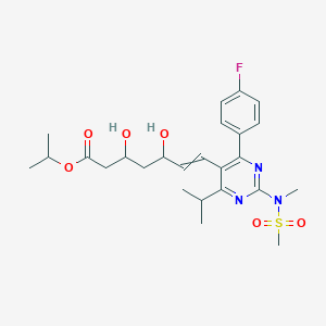 molecular formula C25H34FN3O6S B14094500 Rosuvastatin isopropyl ester 