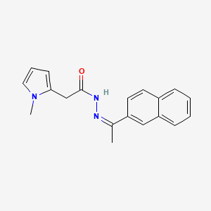molecular formula C19H19N3O B14094506 2-(1-methyl-1H-pyrrol-2-yl)-N'-[(1Z)-1-(naphthalen-2-yl)ethylidene]acetohydrazide 